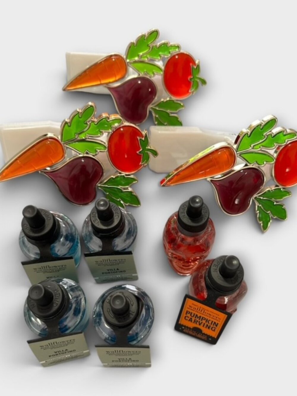 Bath & Body Works Veggie Cluster Wallflowers Plugs + 6 NEW Refills Bundle